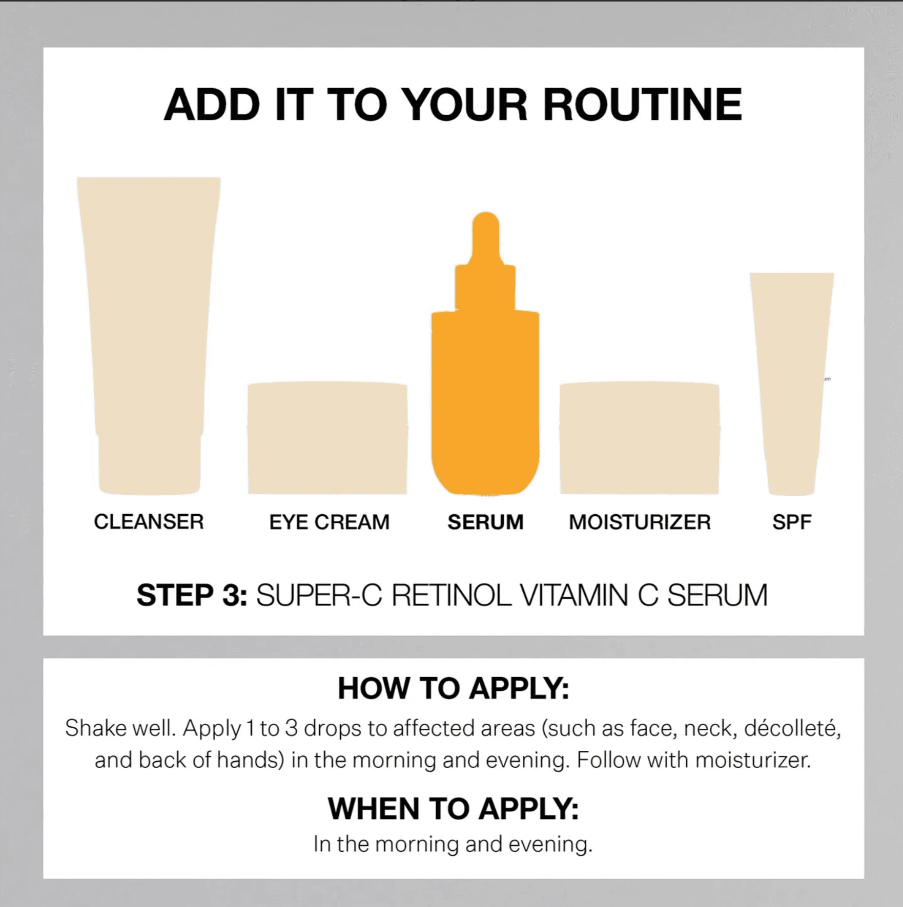 Add to your routine